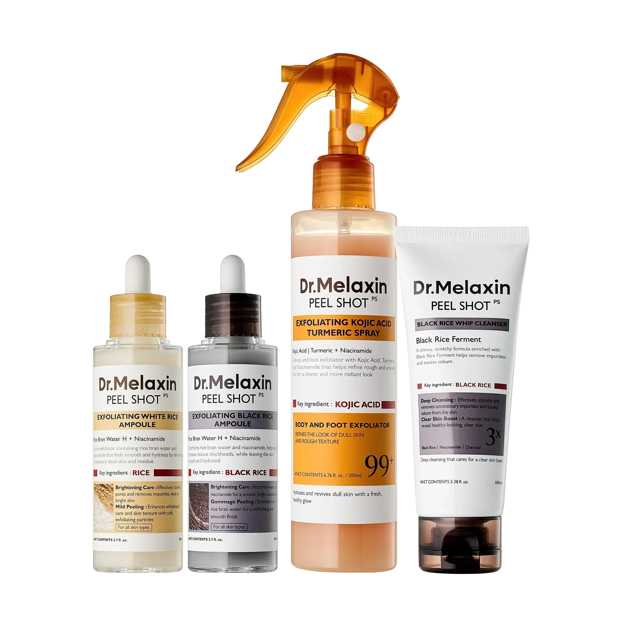 Peel Shot Complete Care Set main product shot β Melax K-Beauty