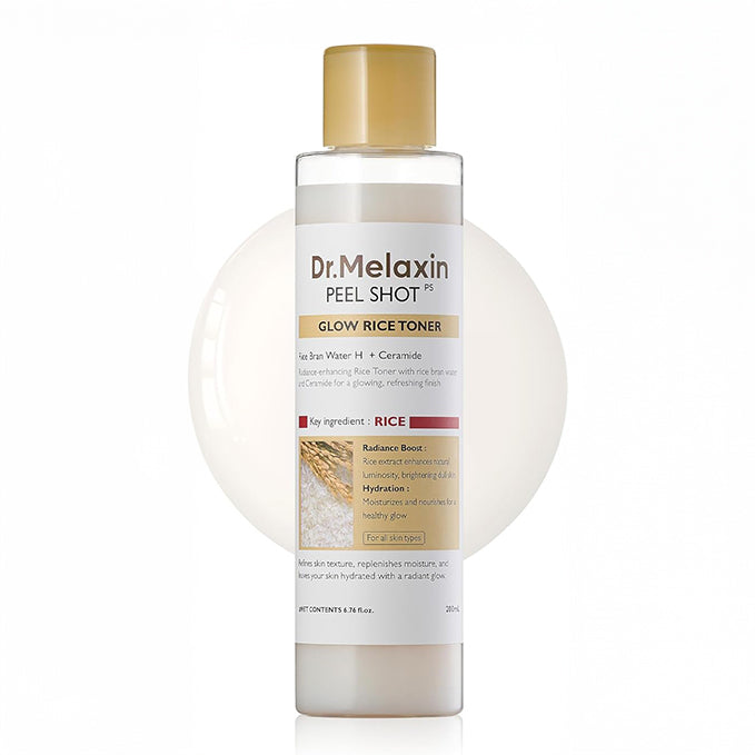 Peel Shot Glow Rice Tonic 200 ml main product shot β Melax K-Beauty