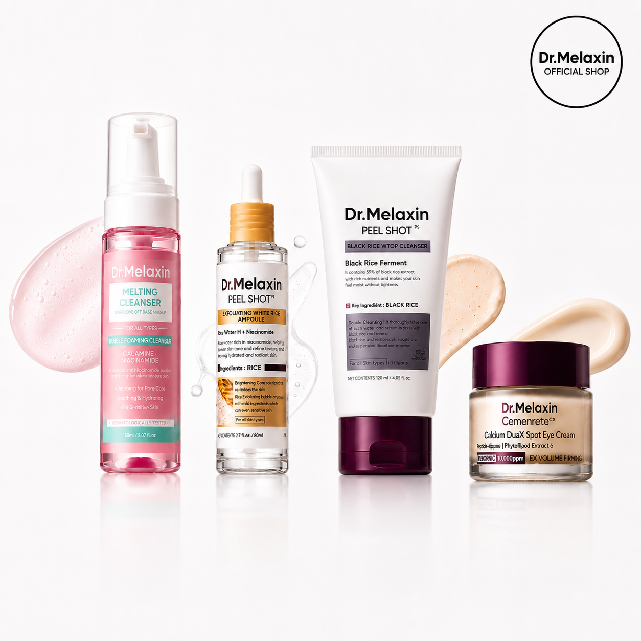 Calcium Skincare Bundle main product shot β Melax K-Beauty