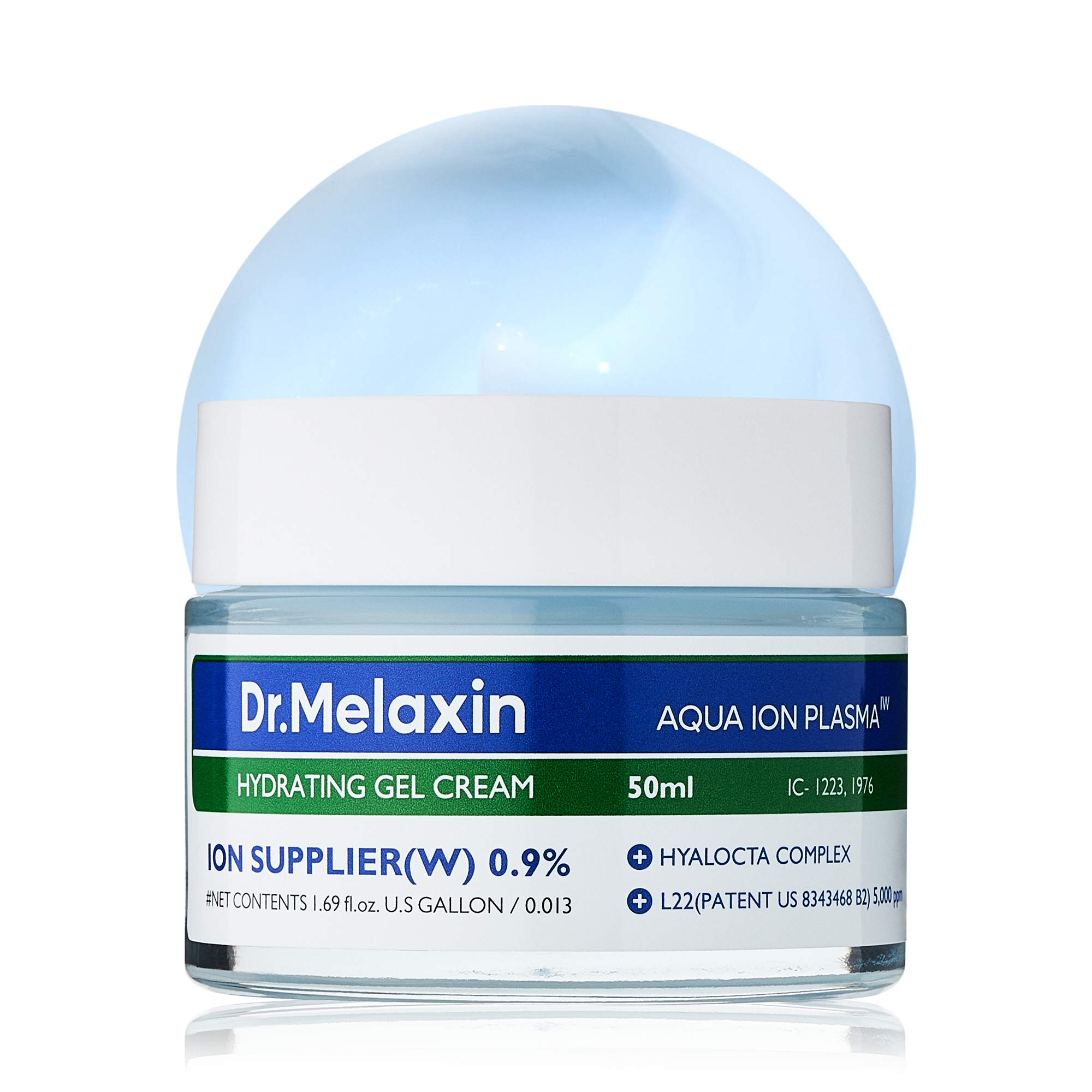 Aqua Ion Plasma Hydrating Gel Cream main product shot β Melax K-Beauty