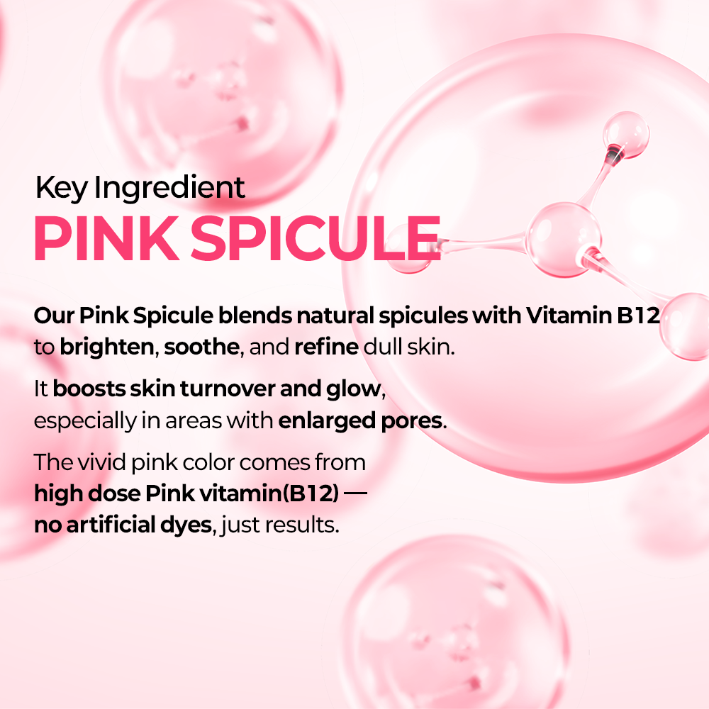 Cemenrete Cyano Pink Spicule Serum detail view 5 — Melax K-Beauty
