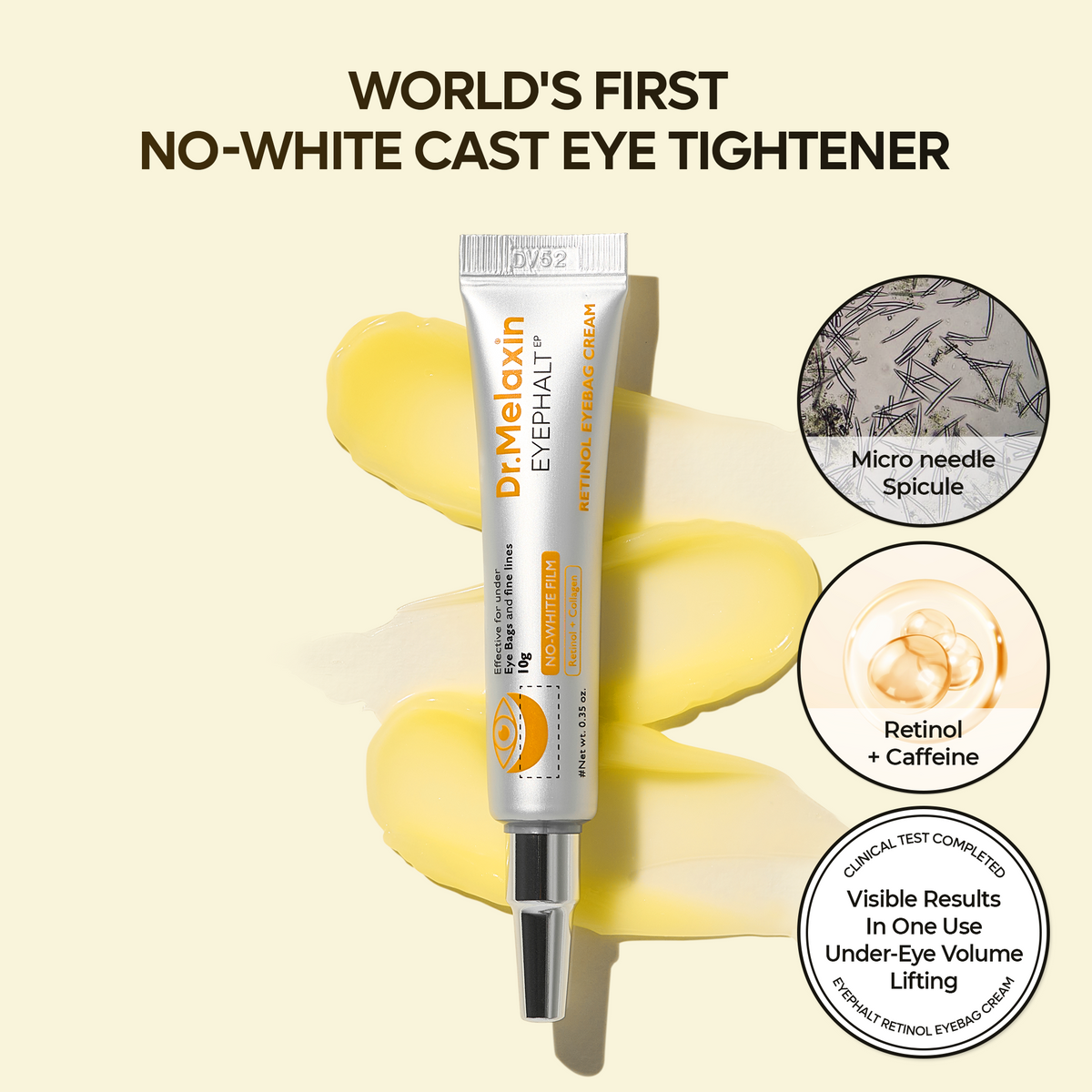Retinol Eyebag Cream alternate angle — Melax K-Beauty