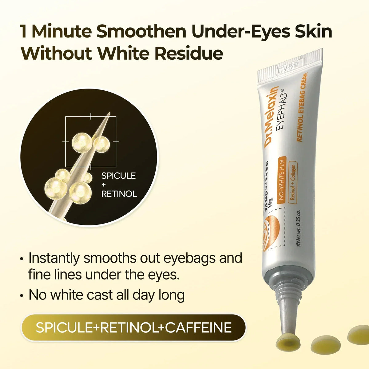 Retinol Eyebag Cream detail view 4 — Melax K-Beauty