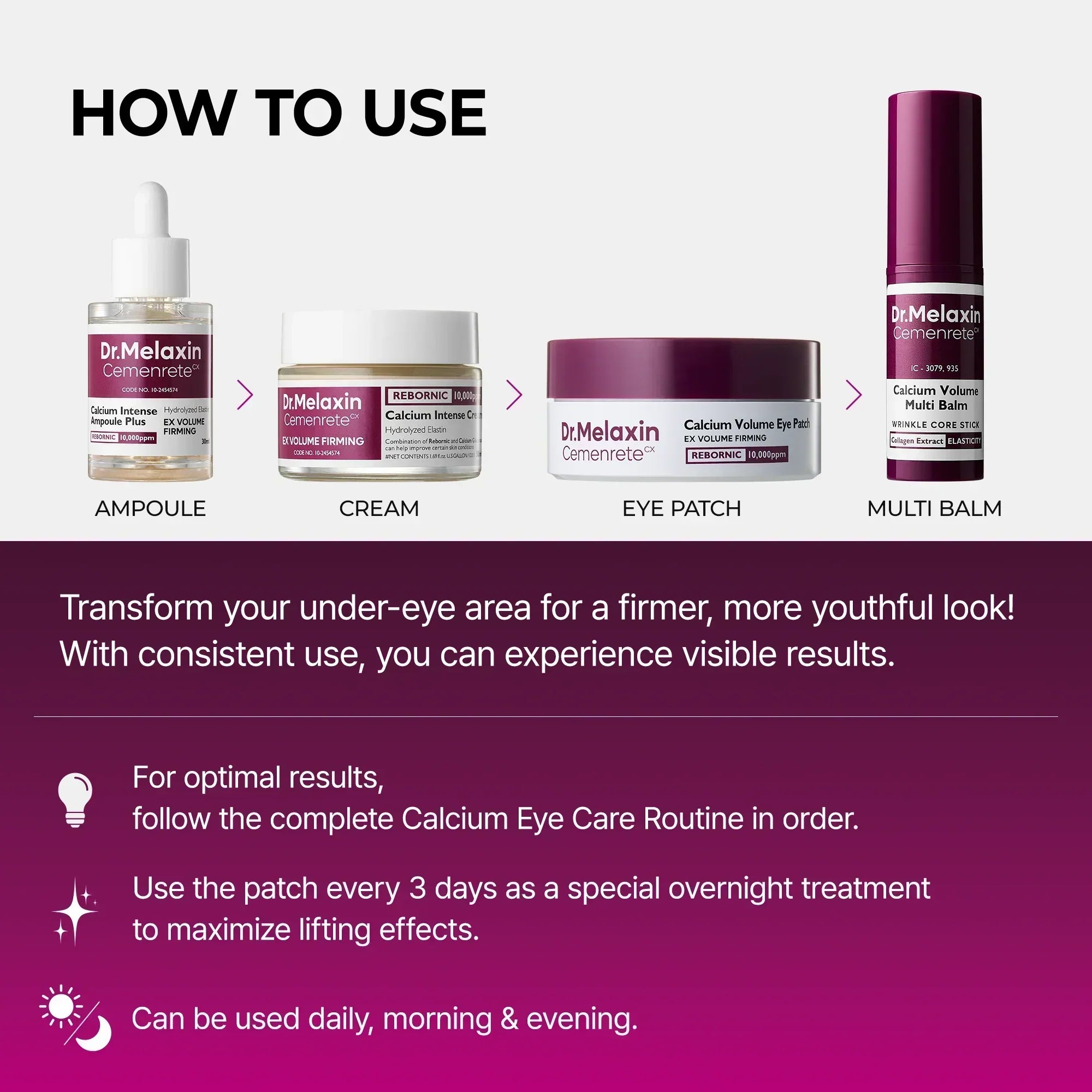 Cemenrete Collagen Routine Set detail view 3 — Melax K-Beauty