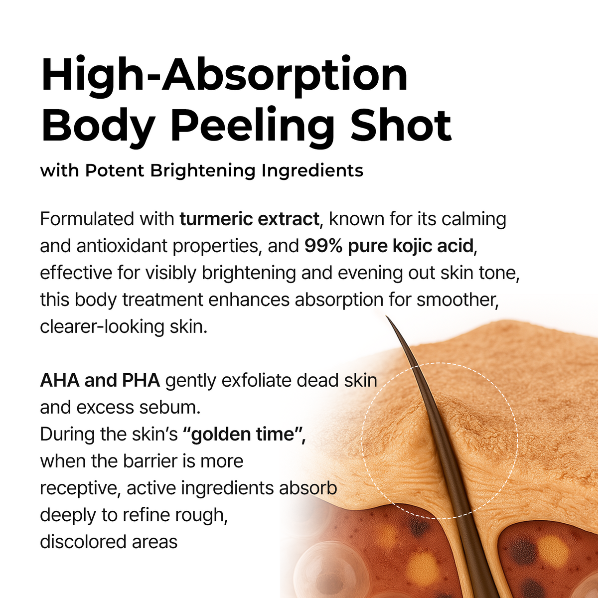 Peel Shot Keratin Care Kojic Acid Turmeric Spray detail view 6 — Melax K-Beauty