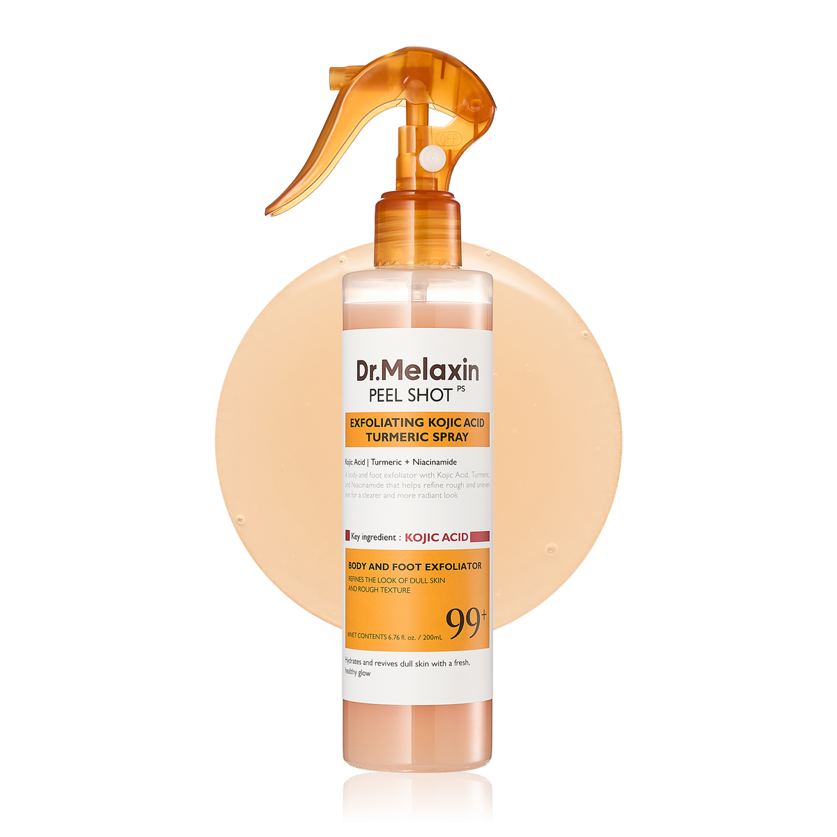 Peel Shot Keratin Care Kojic Acid Turmeric Spray main product shot — Melax K-Beauty