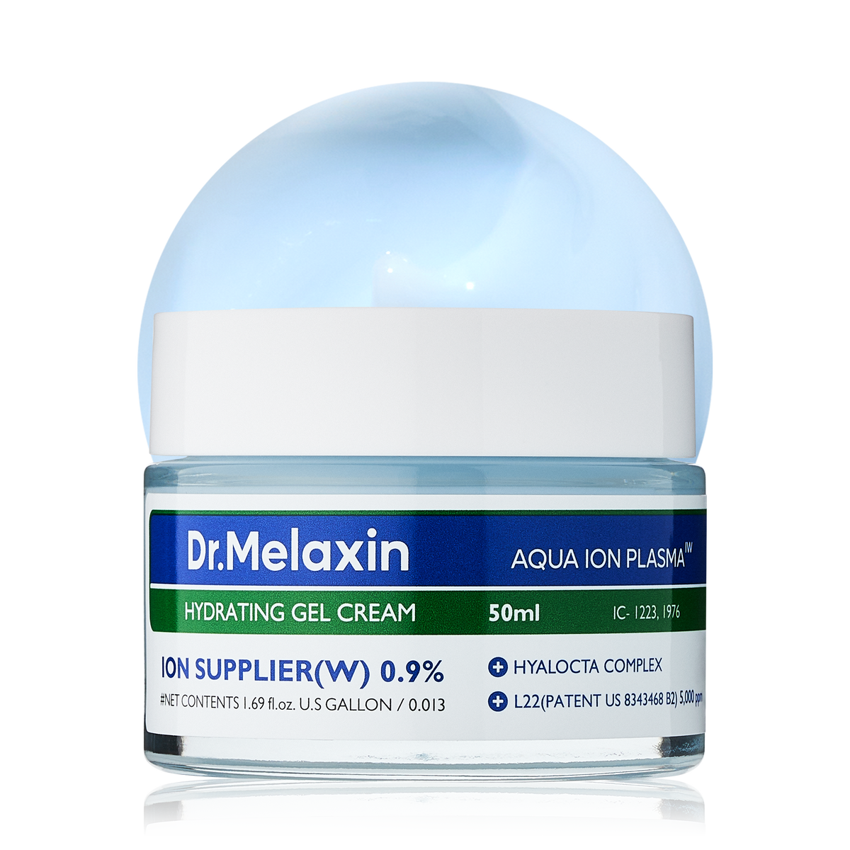 Aqua Ion Plasma Hydrating Gel Cream main product shot — Melax K-Beauty